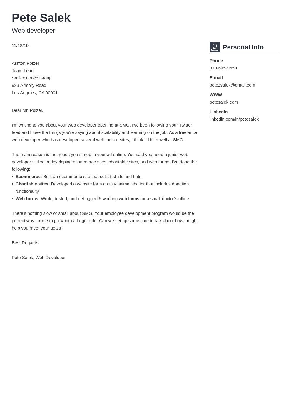 cover letter examples web developer template vibes