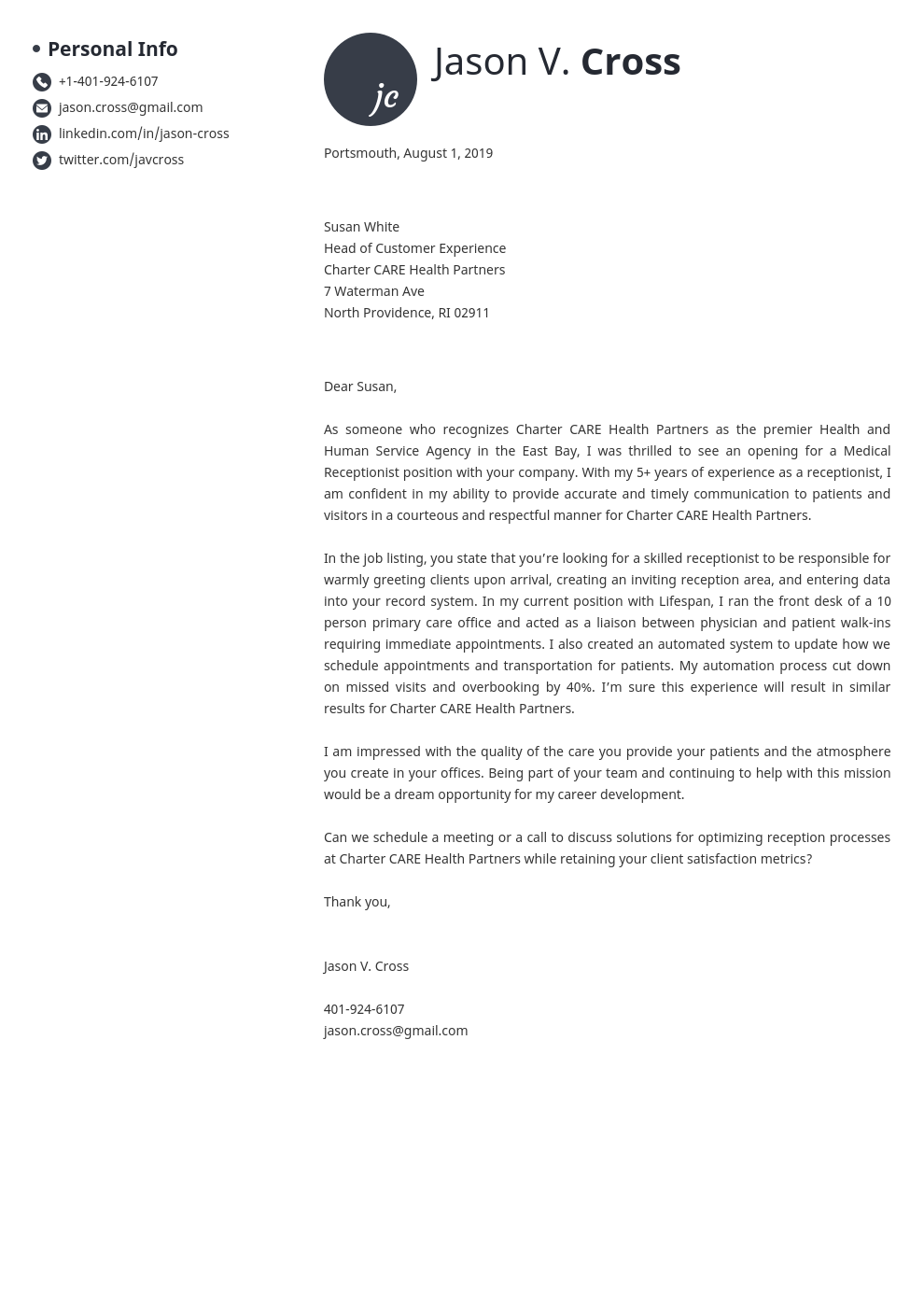 cover letter how to address template initials uk