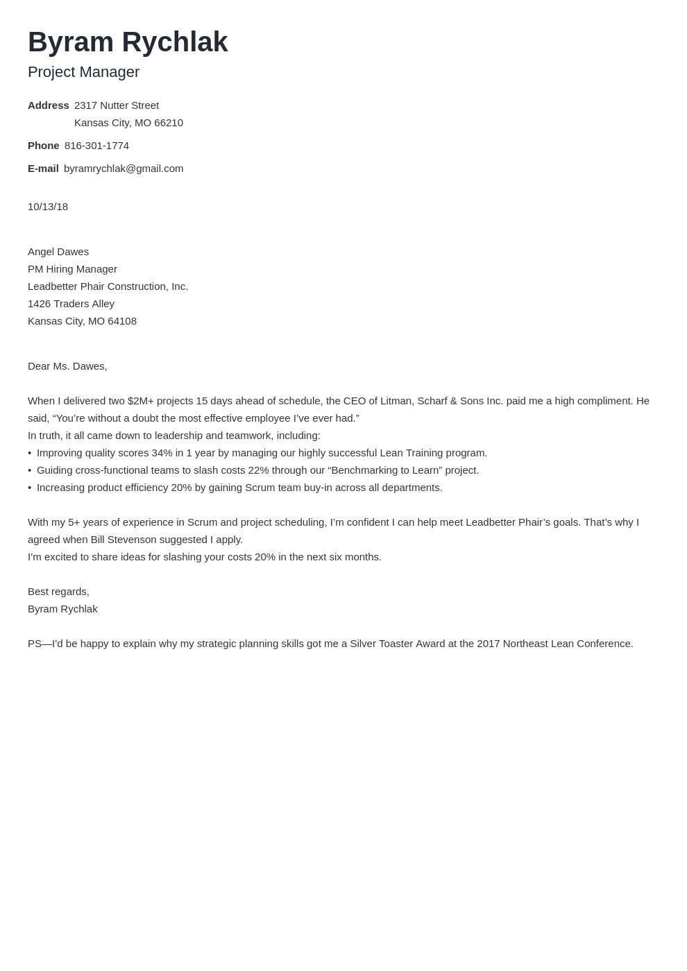 cover letter how to end template newcast