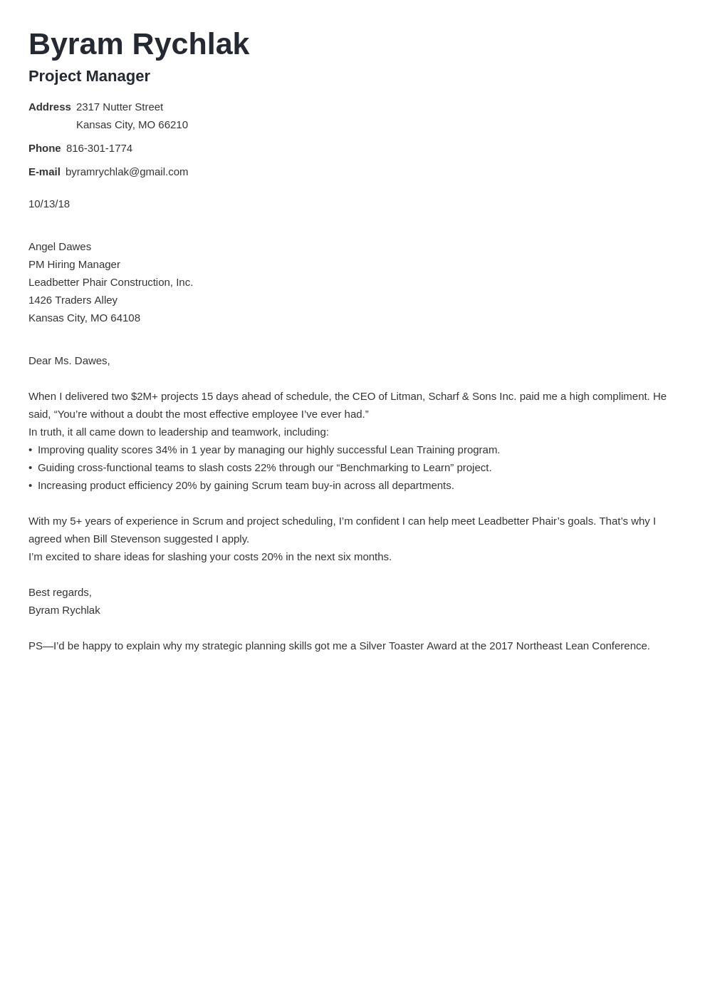 cover letter how to end template valera