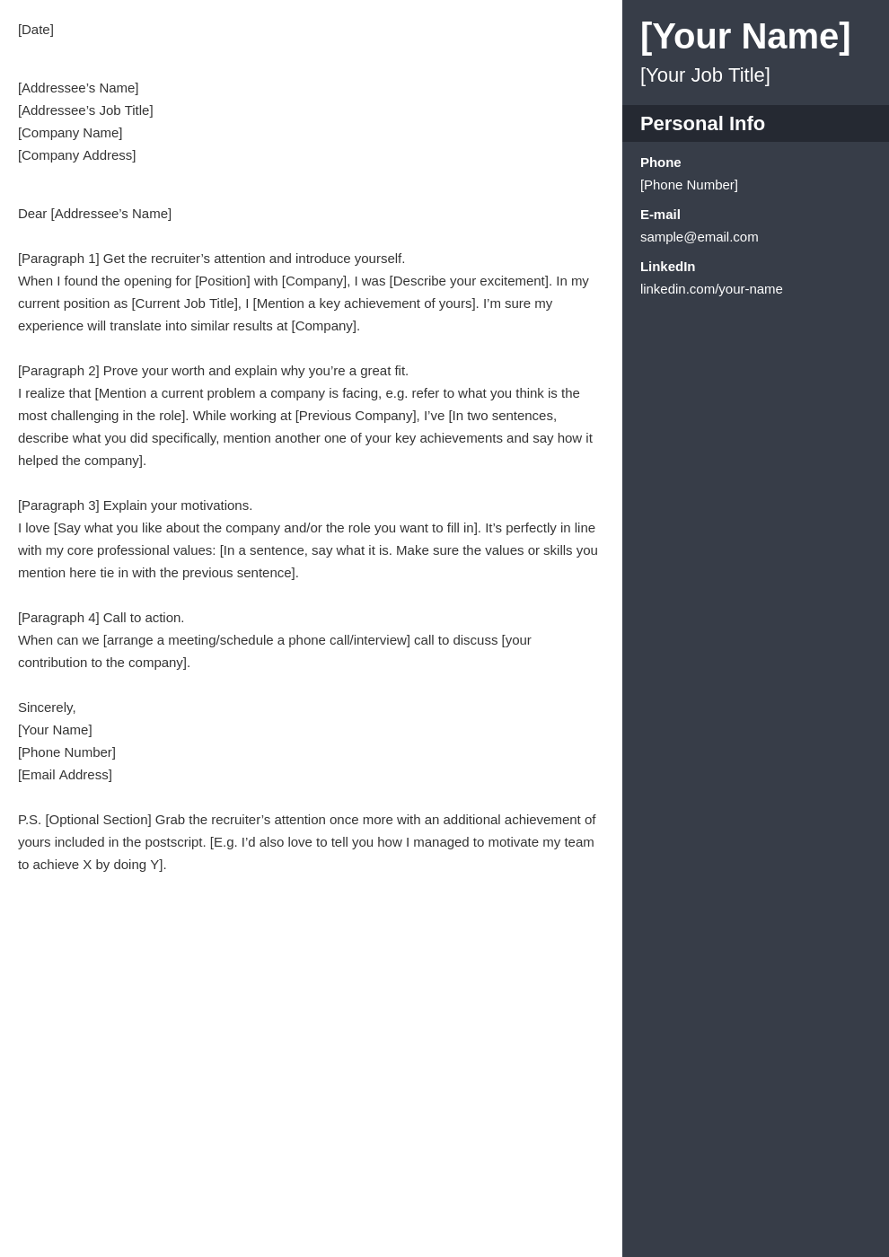 cover letter look template enfold uk