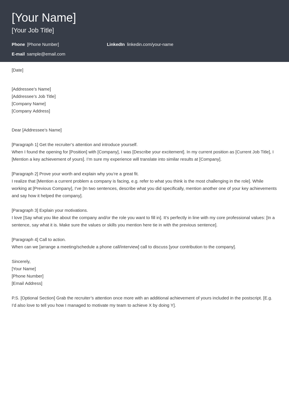 cover letter look template influx uk
