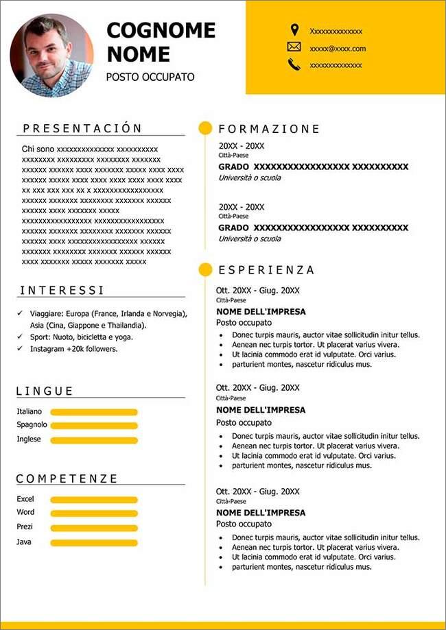 curriculum vitae gratis