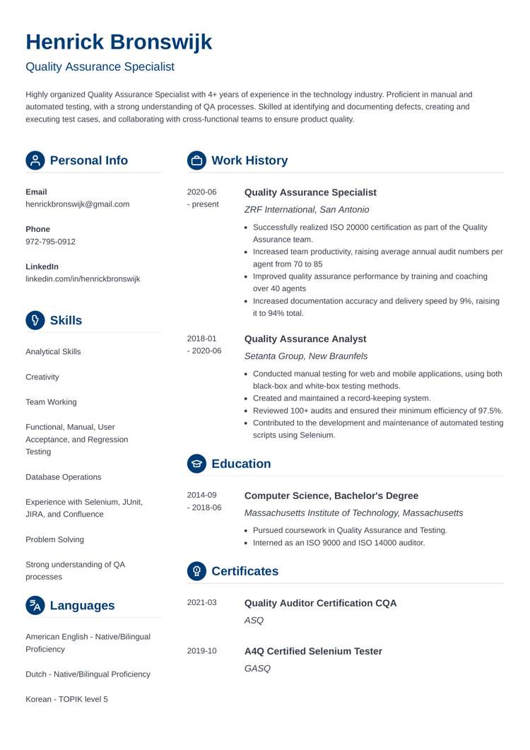 ResumeLab Crisp resume design
