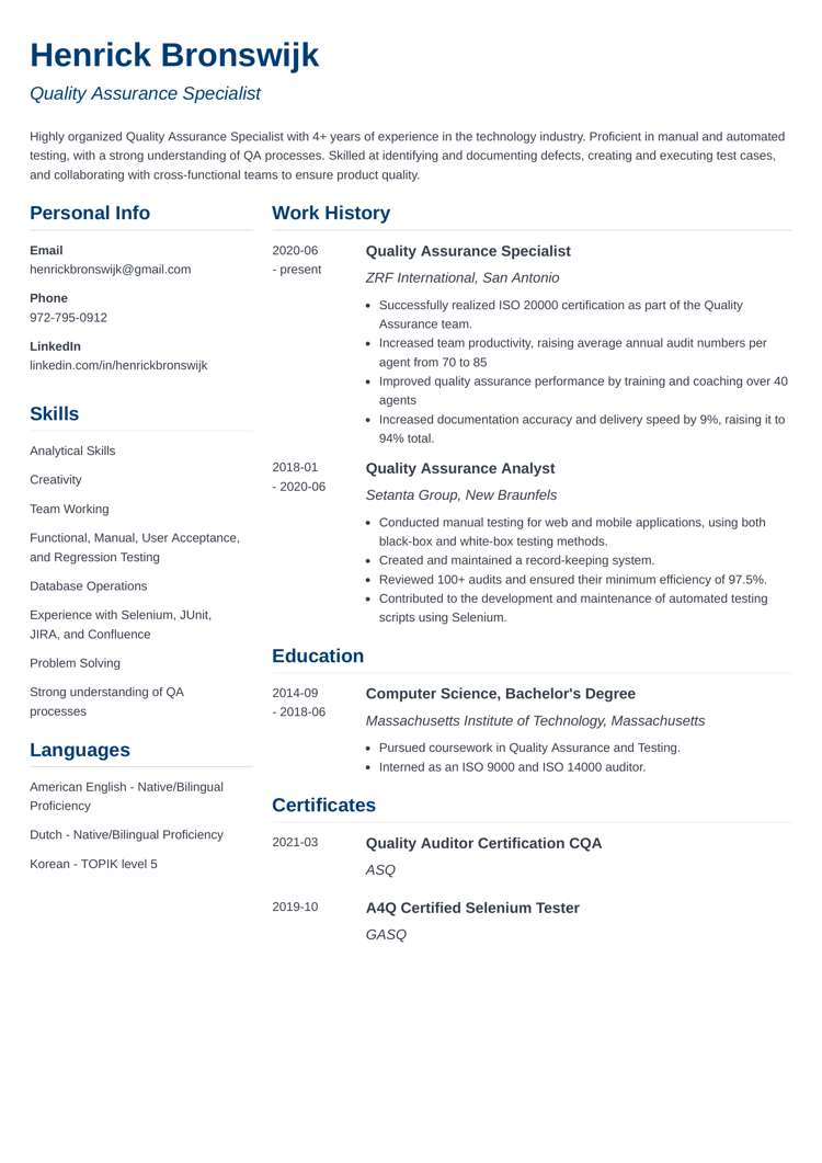 ResumeLab Simple resume design