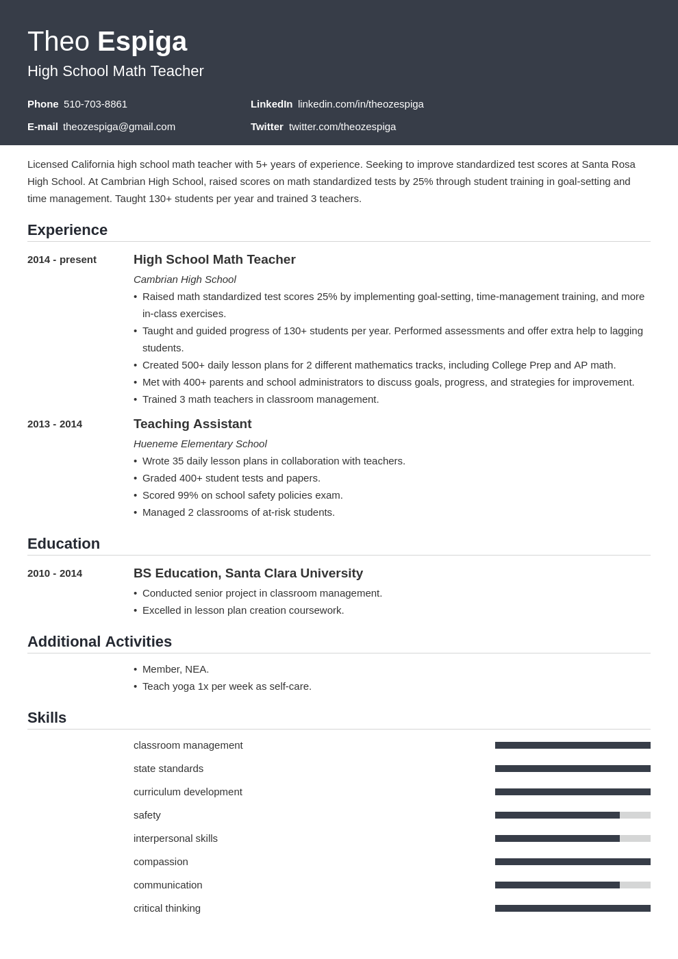 education template influx uk