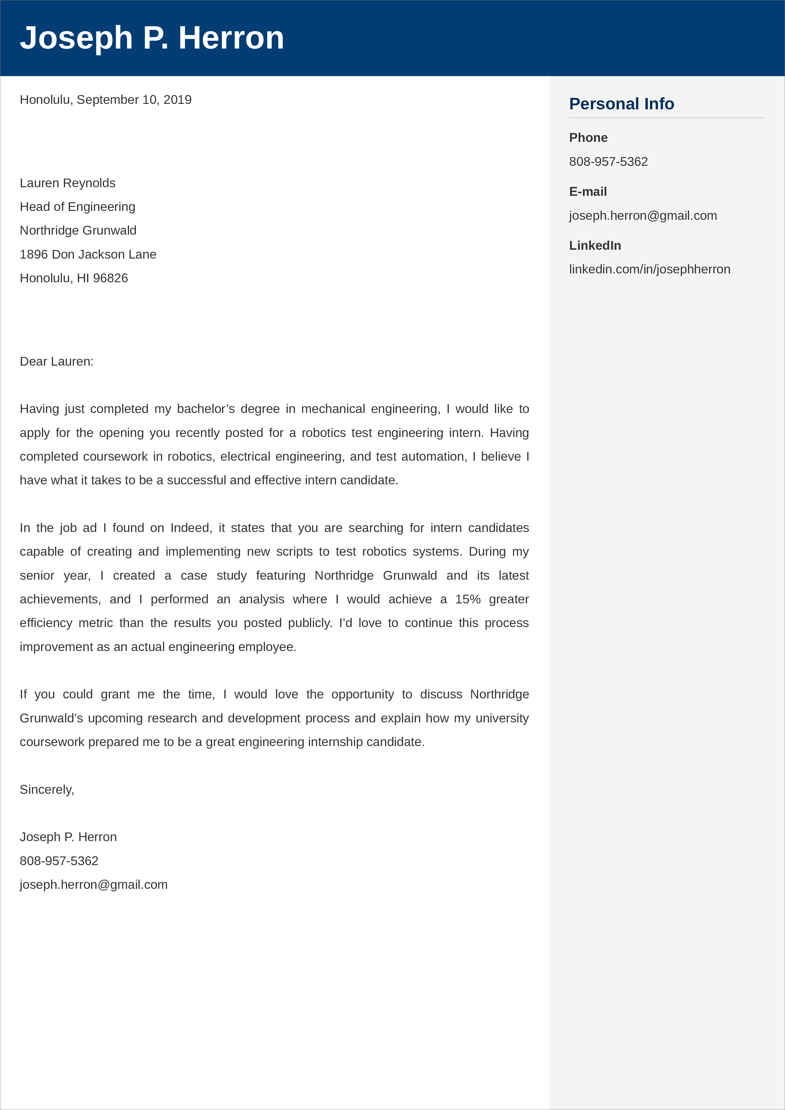 Do You Need A Cover Letter For Internship from cdn-images.resumelab.com