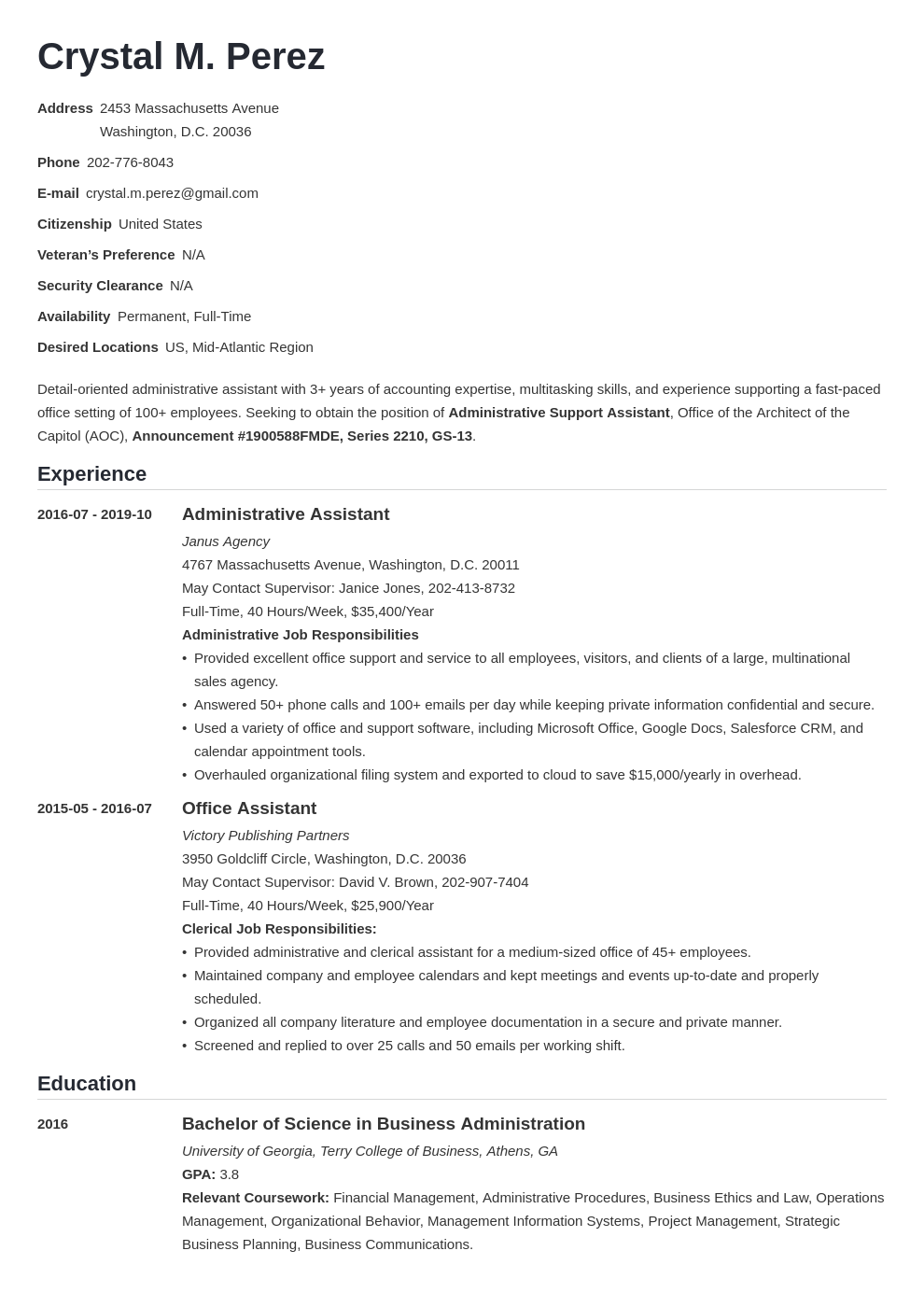 Federal Resume—Examples and 25+ Writing Tips