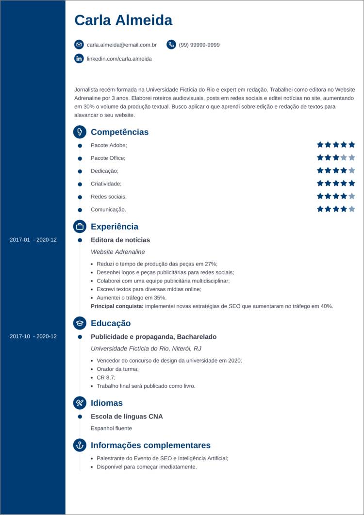 Formato de currículo: veja a estrutura perfeita para curriculum, image size:750x1061