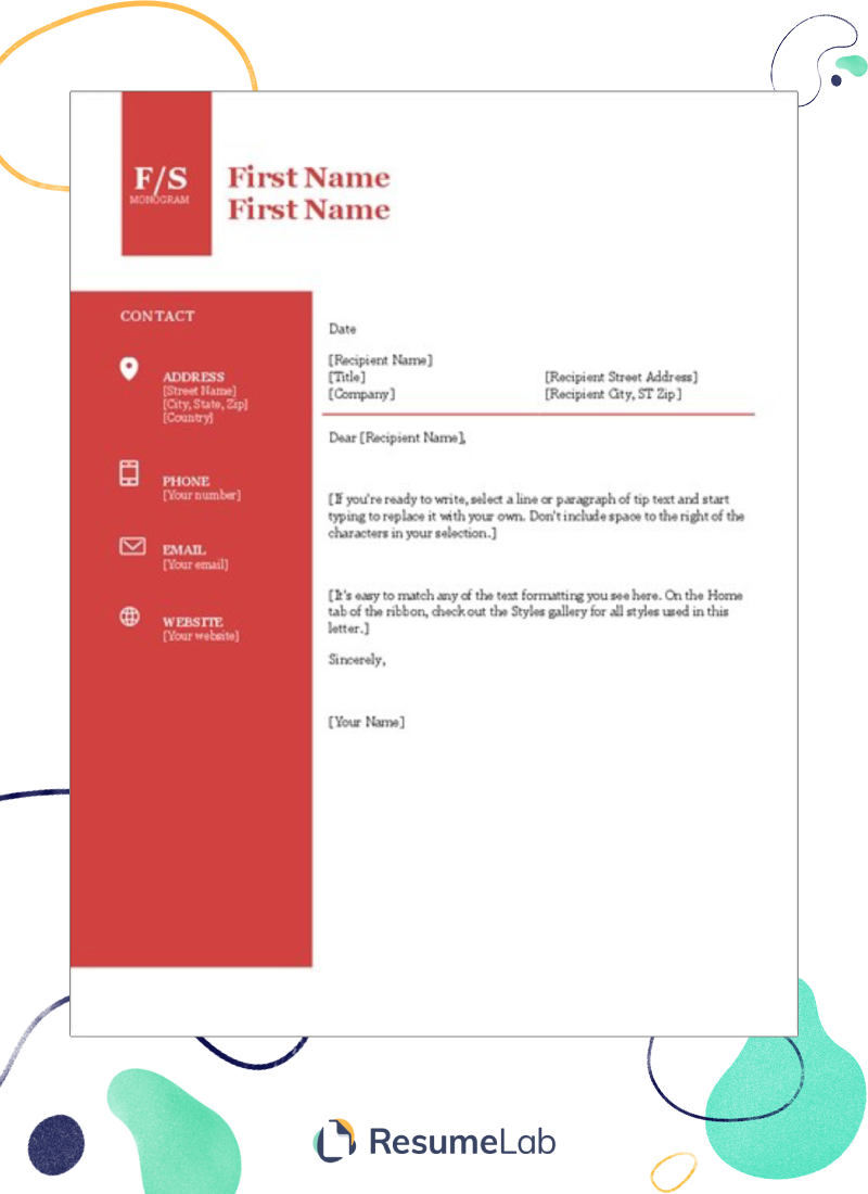 Free Word Cover Letter Templates To Download Now