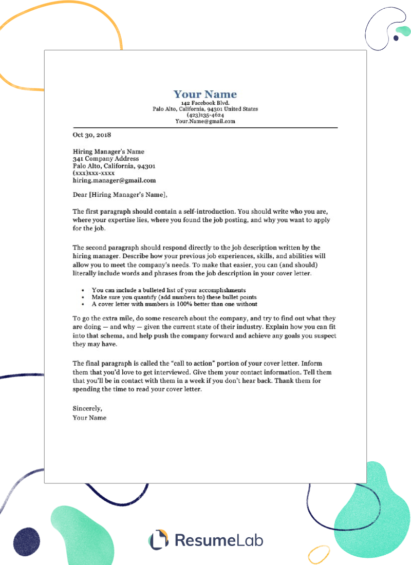 50 Microsoft Word Cover Letter Templates (Free Download!)