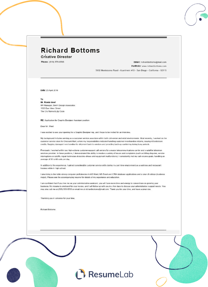 microsoft word cover letter template
