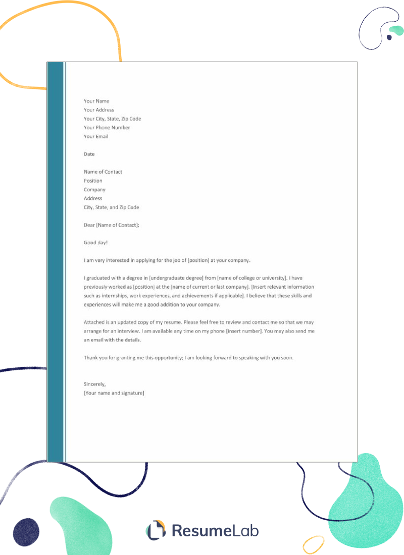 25 Cover Letter Templates Microsoft Word [Free Download] With Microsoft Word Business Letter Template