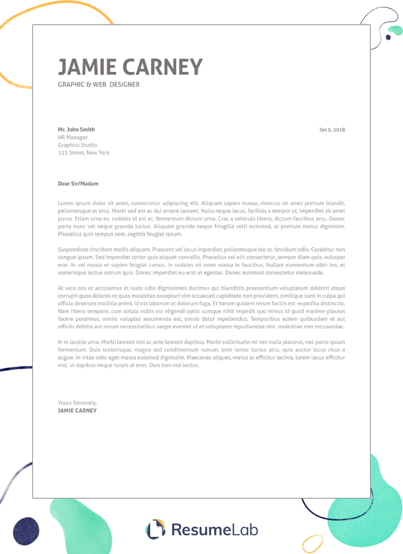 50+ Cover Letter Templates for Word [Download for Free]