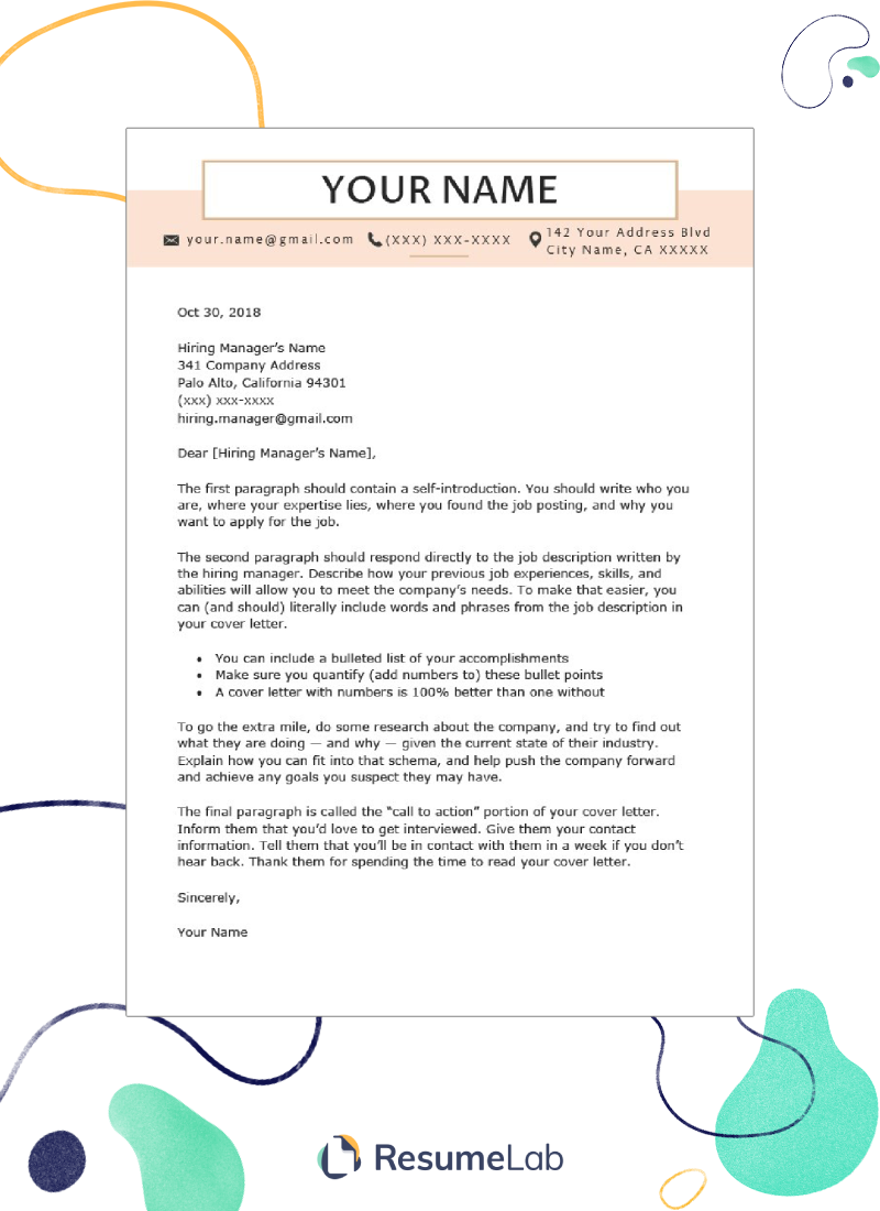 50 Microsoft Word Cover Letter Templates (Free Download!)