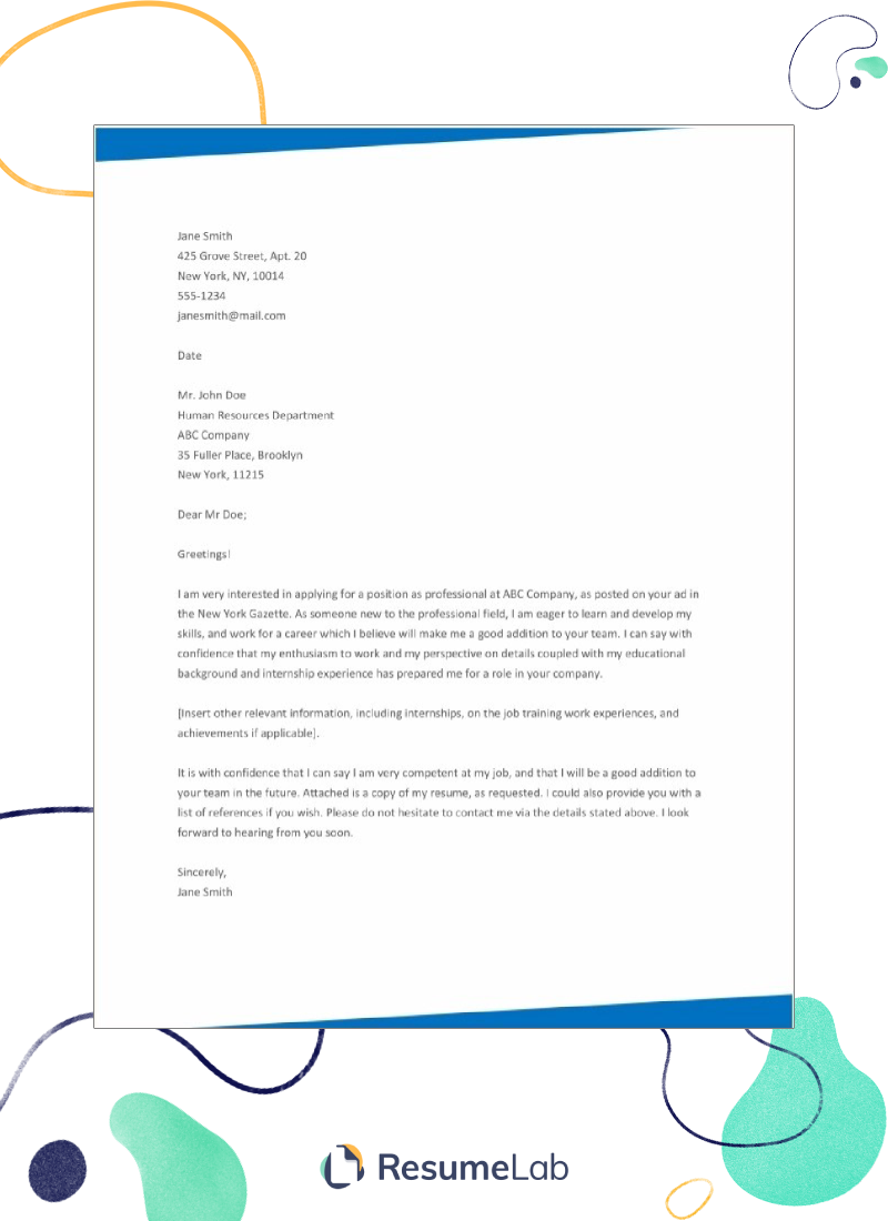 50 Microsoft Word Cover Letter Templates Free Download 