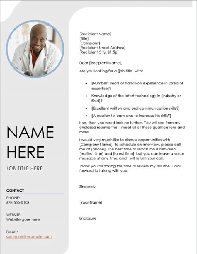 Free Sample Resume Cover Letter Template Primary Concept Excellent