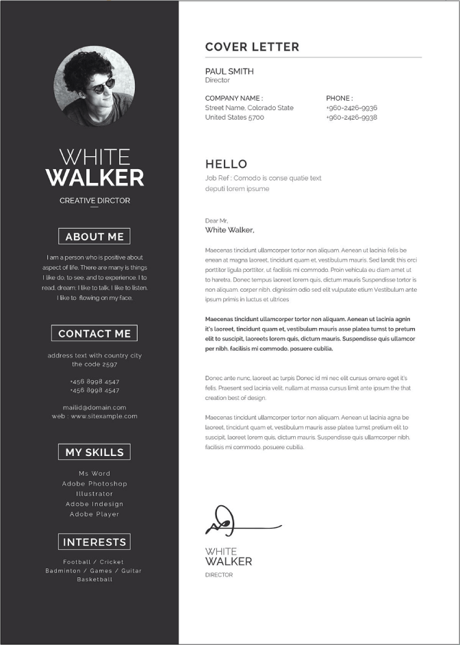 cover letter templates word free downloads