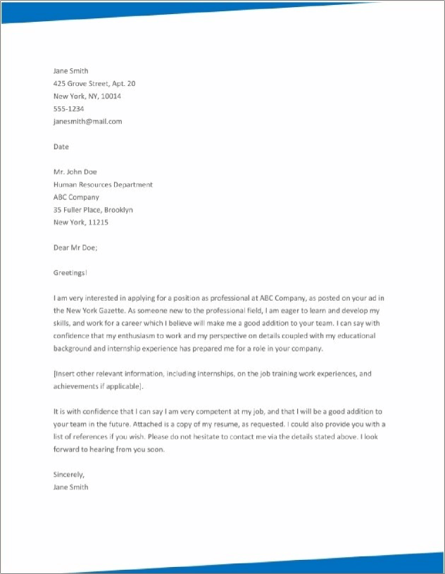10 Free Cover Letter Templates For Word Cover Letter Example Cover 