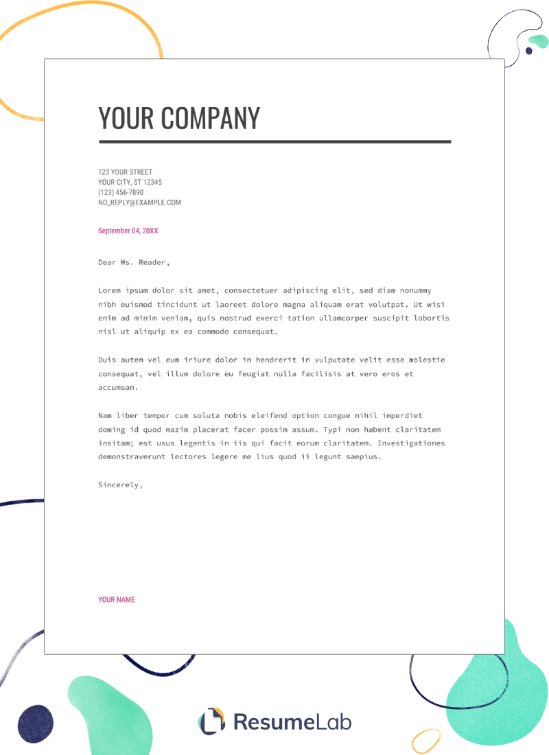 cover letter template pages mac