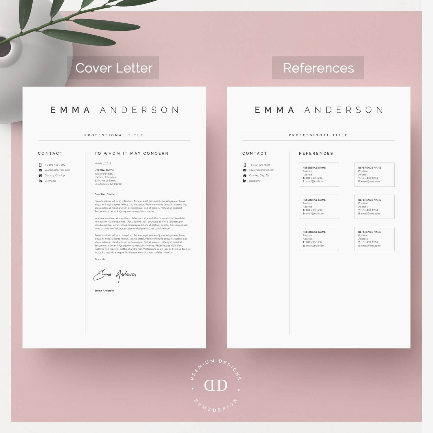 free cover letter template