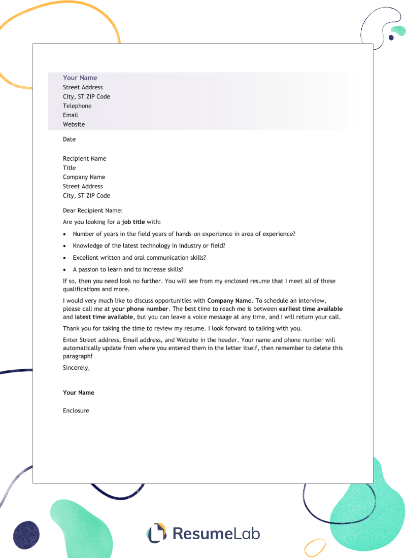 35+ Cover Letter Templates to Try Right Now [Free & Premium]