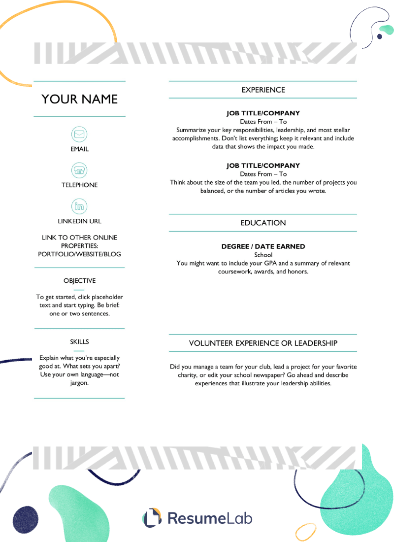 best word resume template