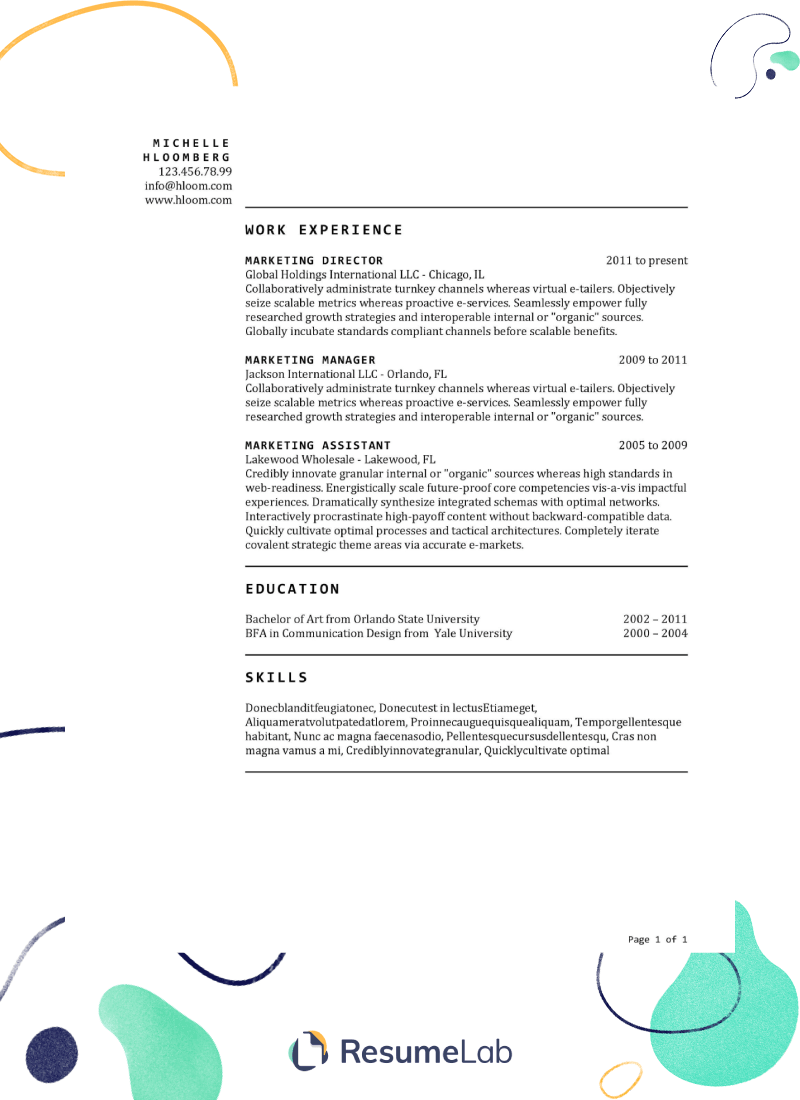 25+ Word Resume Templates (Free & Premium)