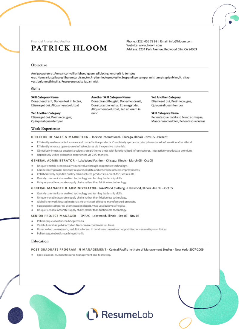 downloadable free word resume templates 2018