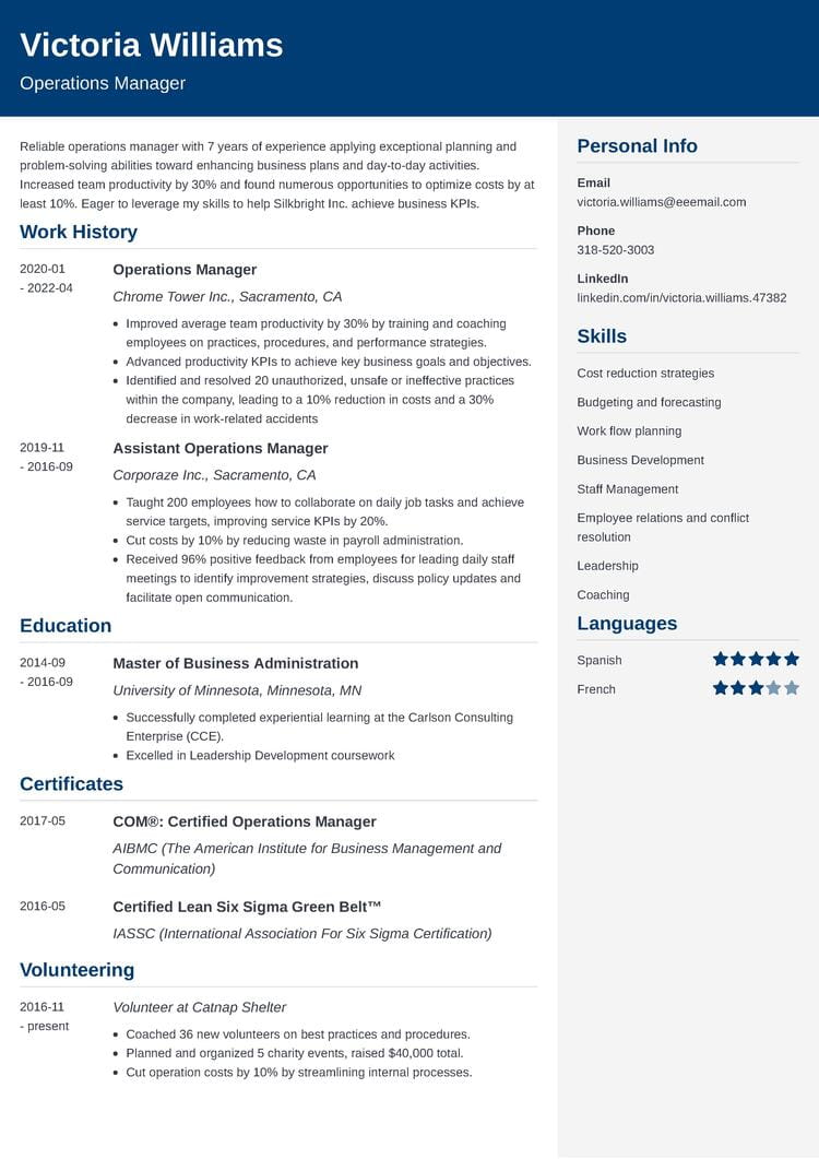 marketing resume format in word file free download