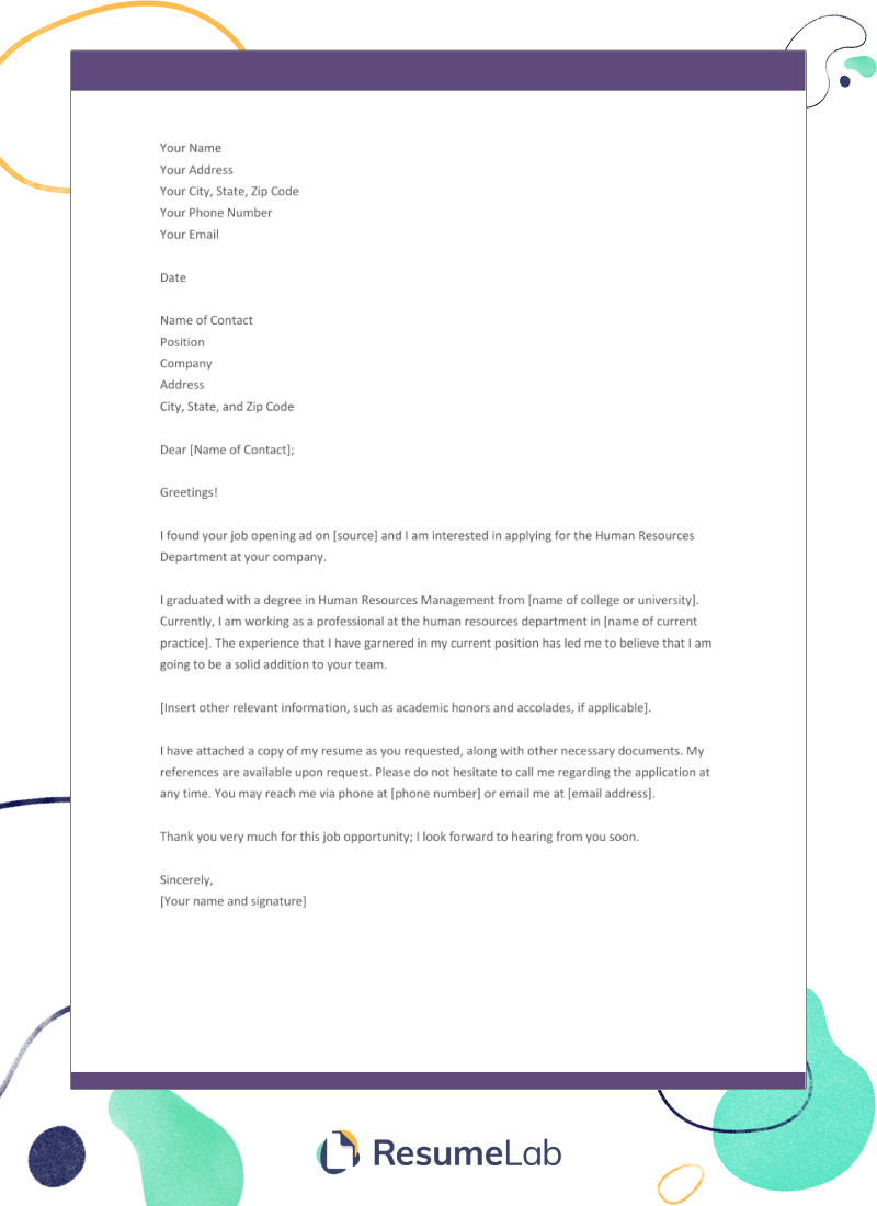 6 Free Google Docs Cover Letter Templates