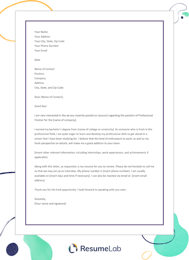 cover letter template google drive