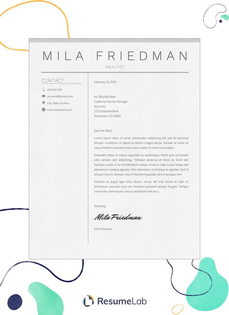 free cover letter template google docs