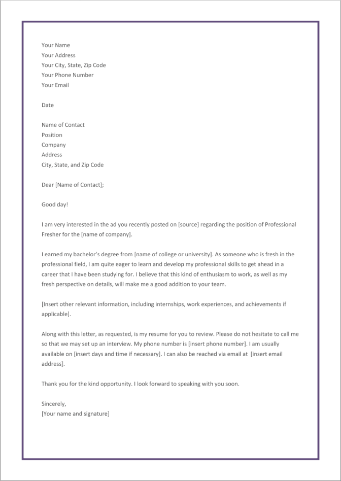 25 Free Cover Letter Templates for Google Docs