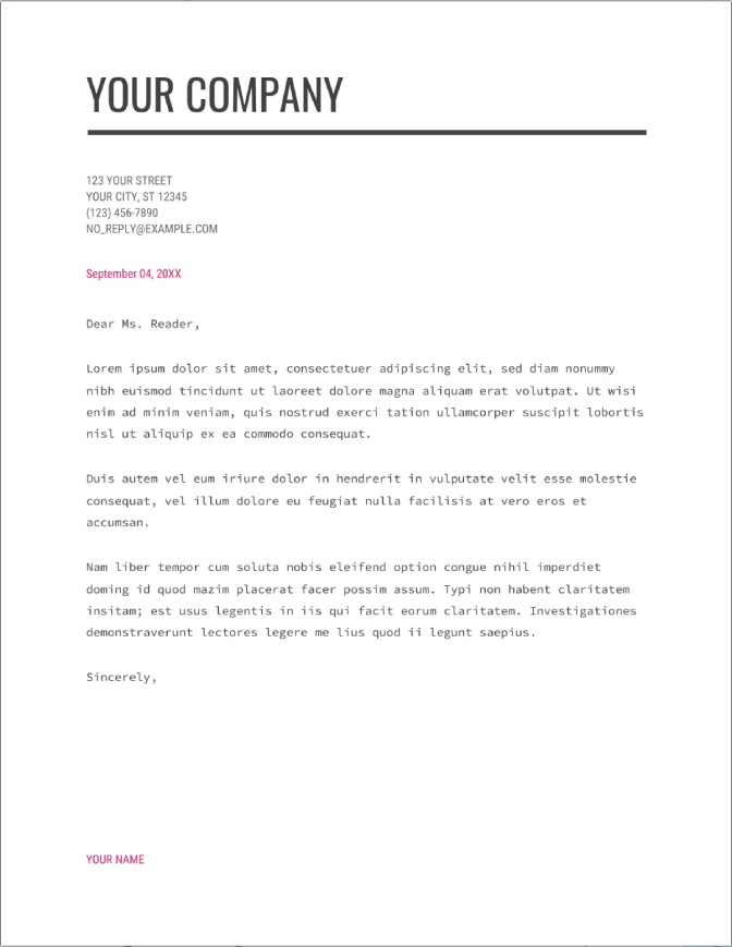 cover letter template google drive