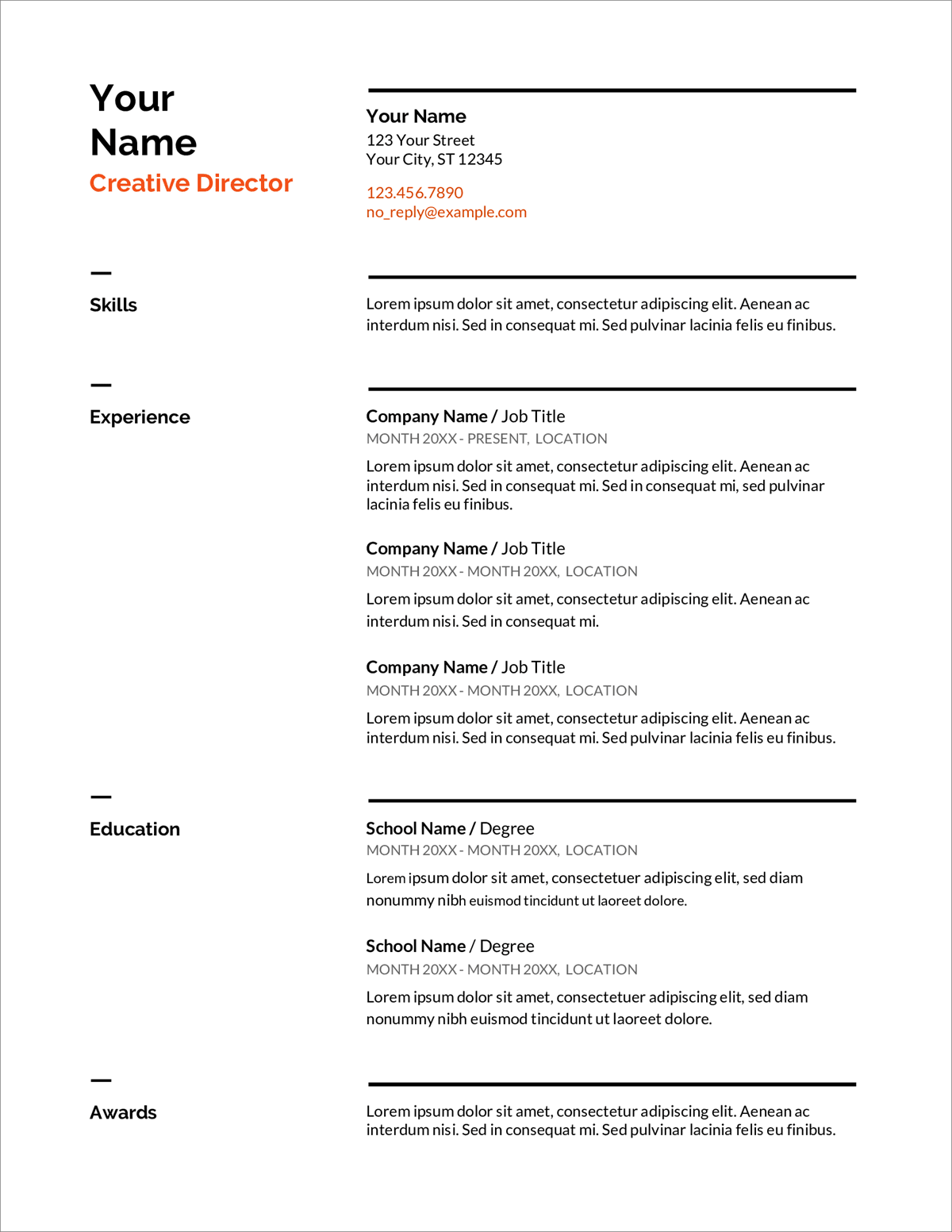 examples of a job resume outline  best resume examples