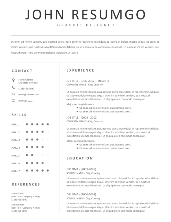 Google Docs CV Templates To Download for Free in 2024