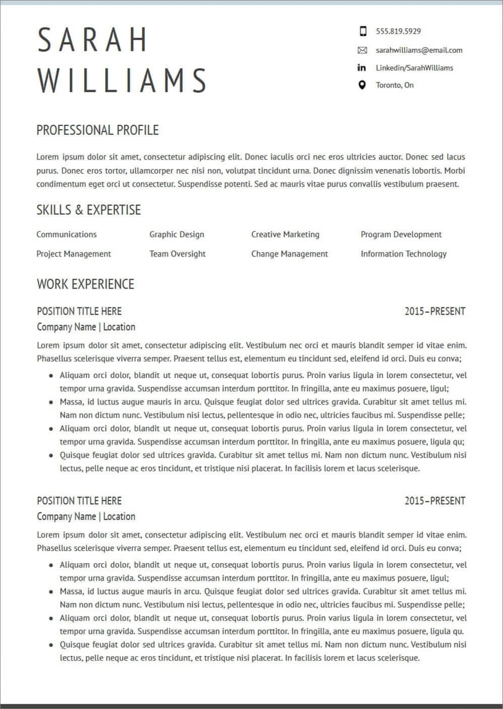 google docs CV templates
