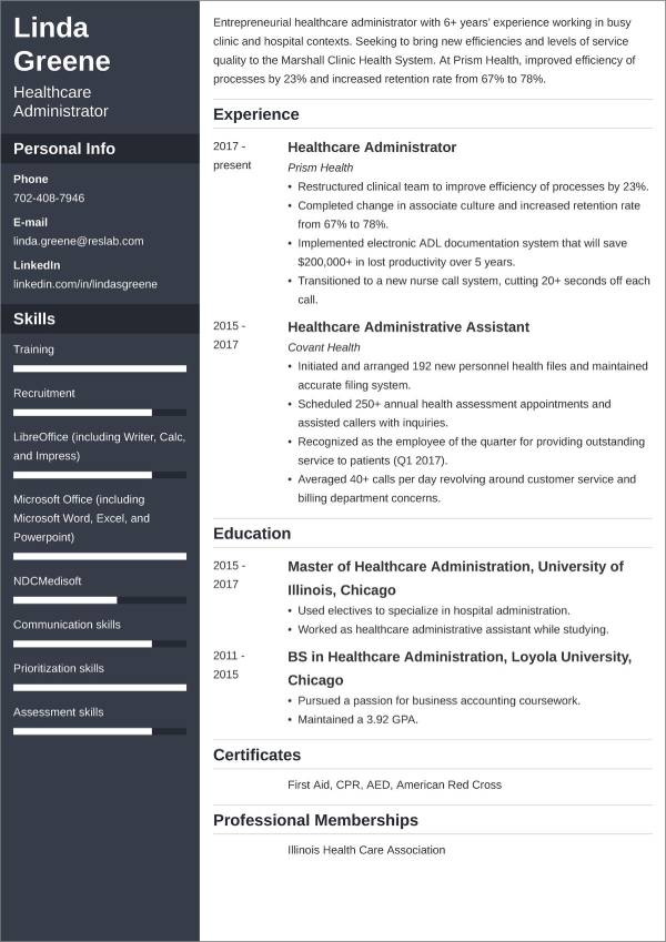 Healthcare Resume Objective DeenaCabrera Blog