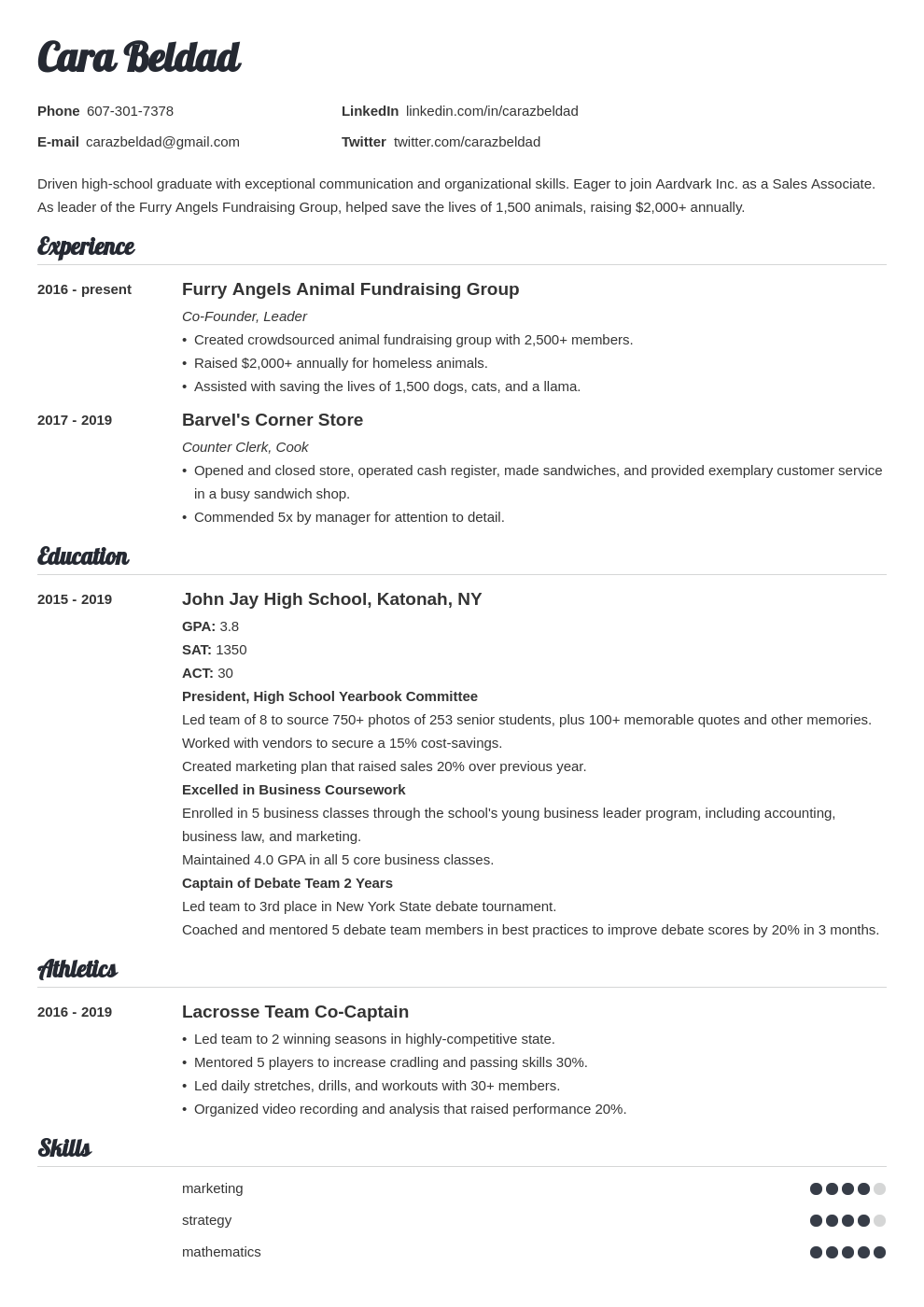 Example Of A Resume How To Write Mid Executive Sr Level Resumes   High School Graduate Template Valera 