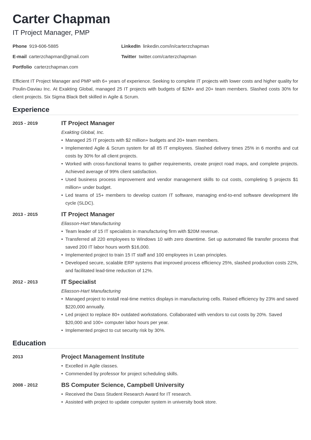 it project manager template nanica