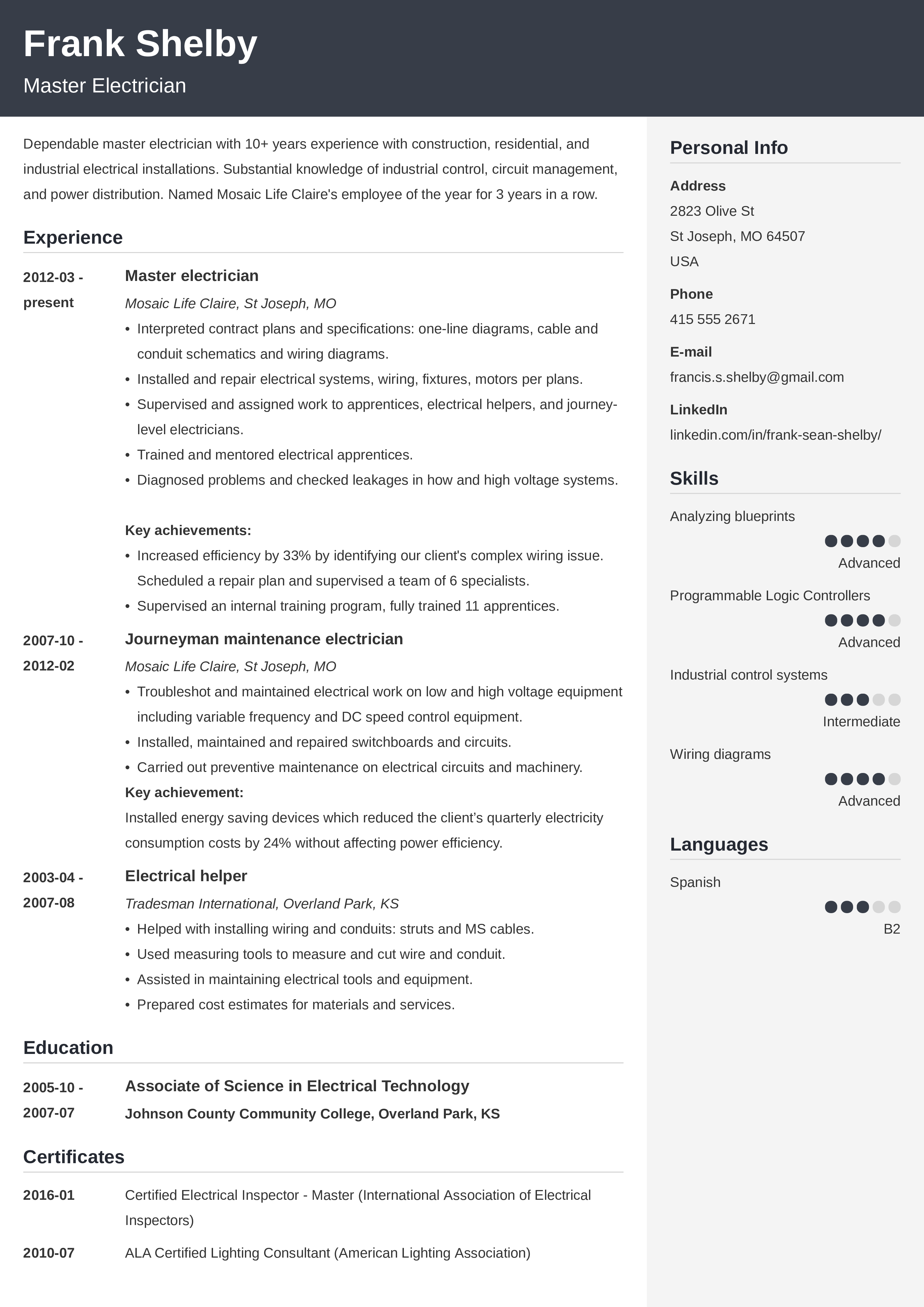 perfect-resume-layout