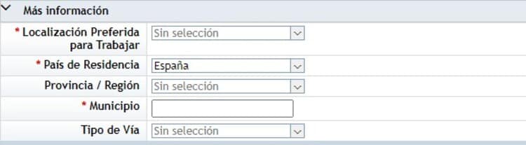 Datos de localización - Lopesan currículum