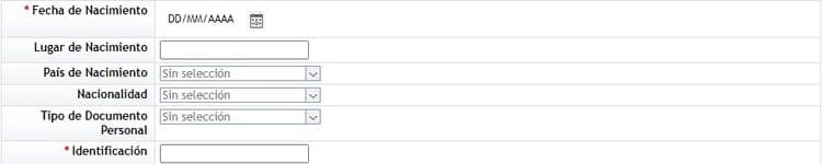 Fecha de nacimiento - Lopesan currículum