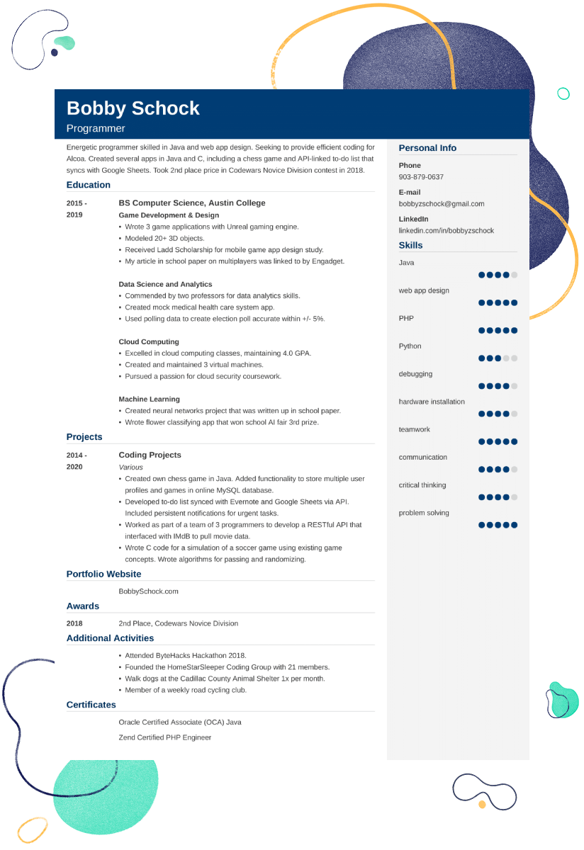 First Time Resume with no Experience Sample—20+ Examples and Tips