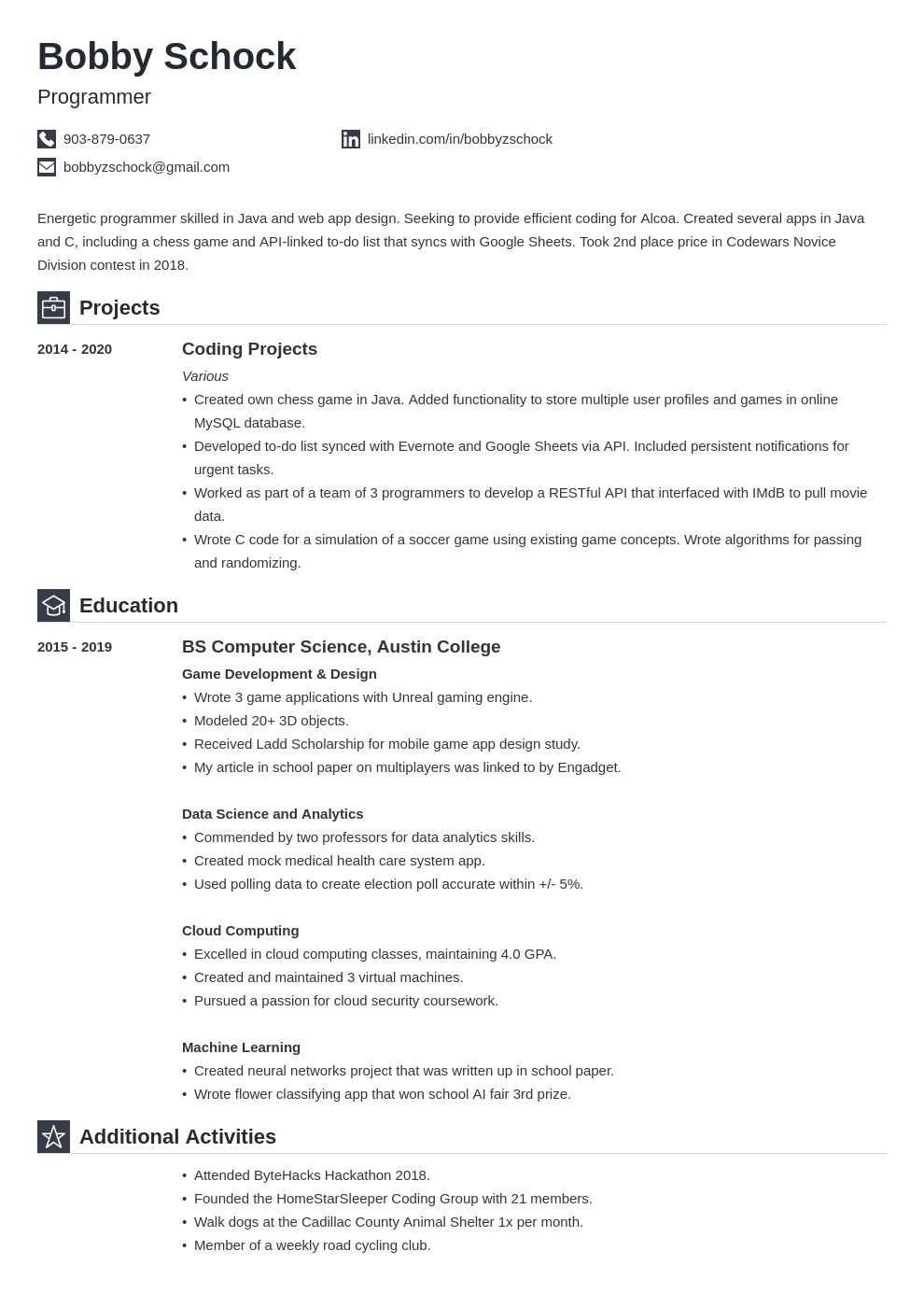 How to Write a Resume with No Experience + (Free) Examples