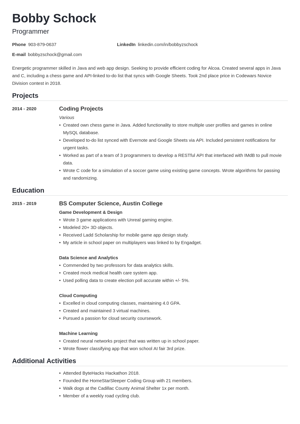 How To Write A Resume With No Experience Examples