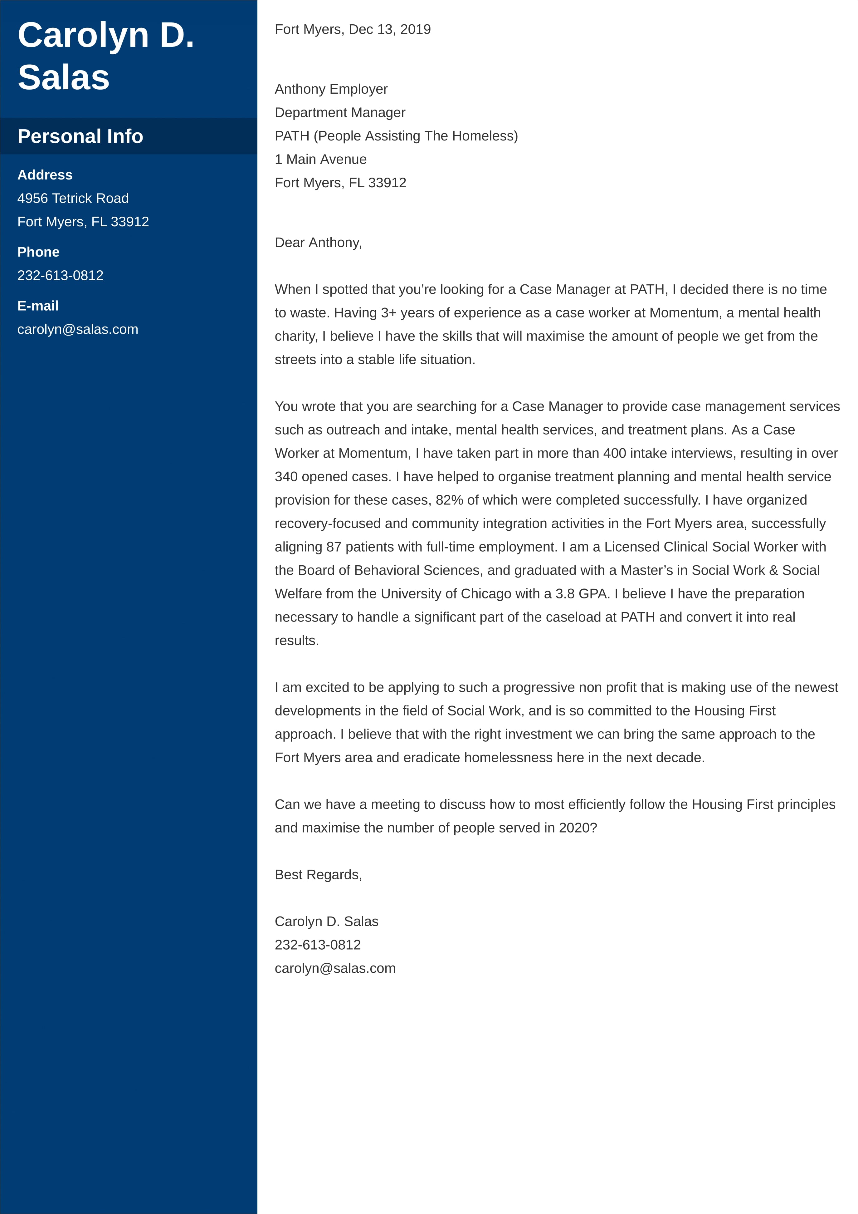 15+ Non Profit Cover Letter Examples Gif Gover