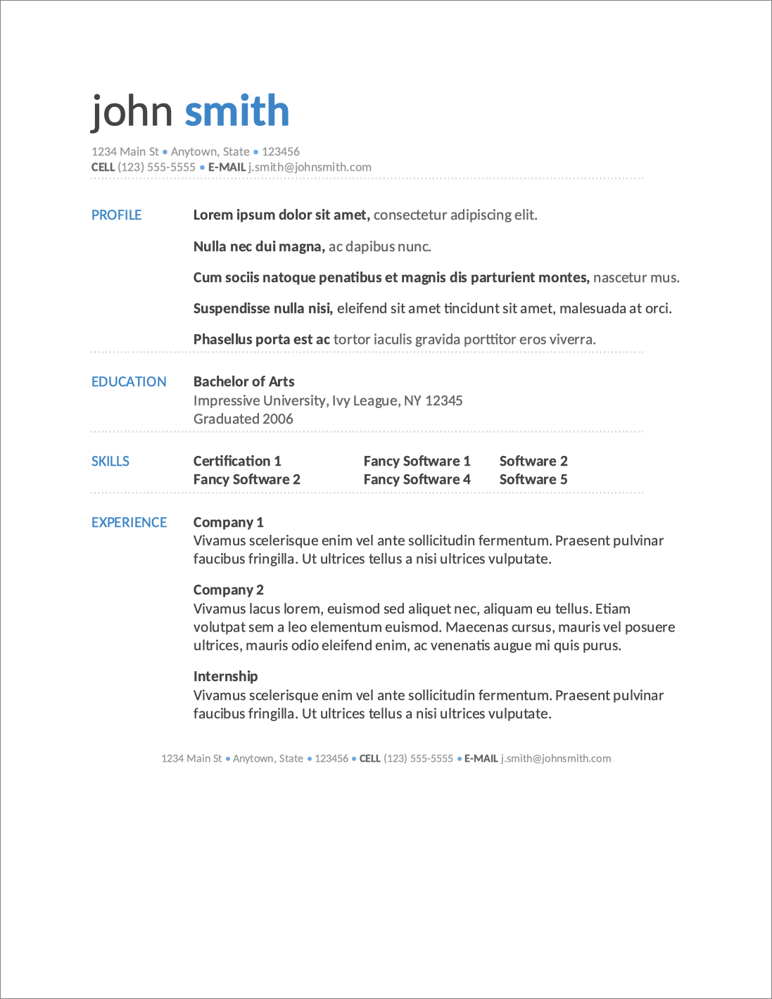 15 Libreoffice Openoffice Resume Templates Free Download