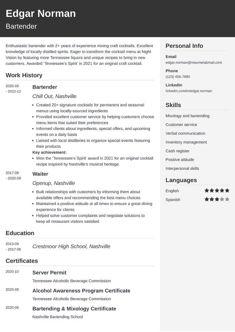 Resume Outline Format Resume Outline Examples For 2025 How To Outline